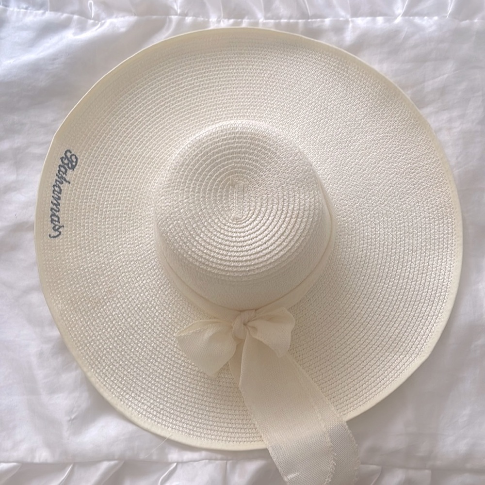 BAHAMAS Large Woven Sun hat, bought at Princess Cays Island